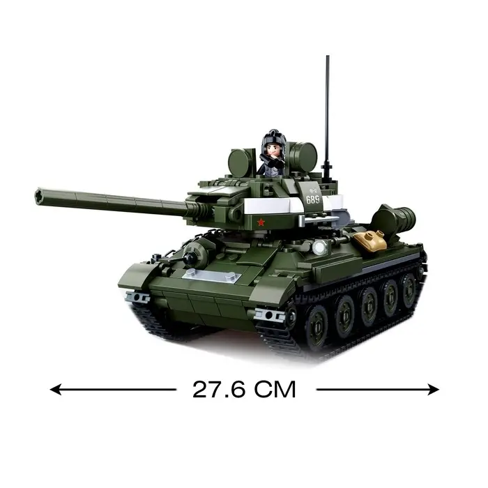 Конструктор Армия ВОВ Sluban &laquo;Боевой танк&raquo;, 2 варианта сборки, 687 деталей