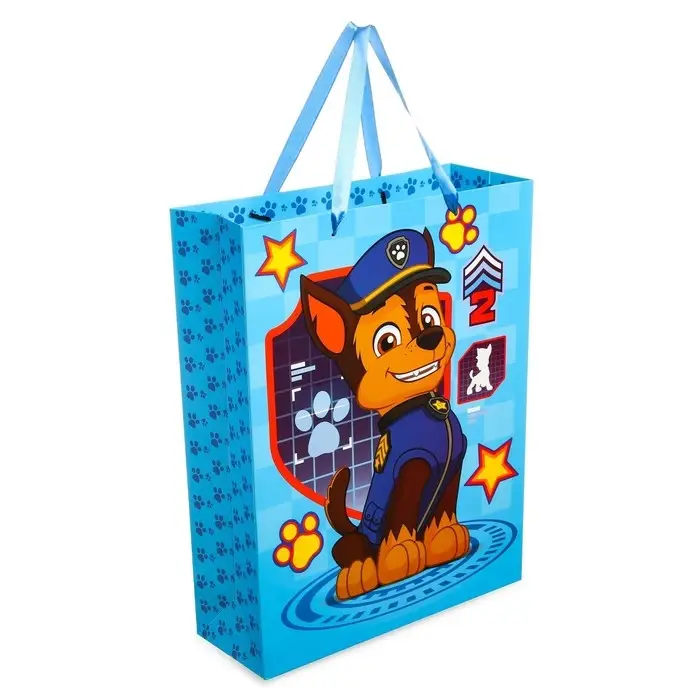 Пакет подарочный «Поздравляю»,31х40х11 см, упаковка, Щенячий патруль