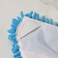 Насадка для окномойки, микрофибра букля, 14&times;17 см, синяя