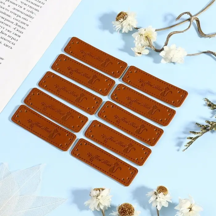 Набор нашивок «Hand made», 5 × 1,5 см, 10 шт Набор нашивок «Hand made», 5 × 1,5 см, 10 шт