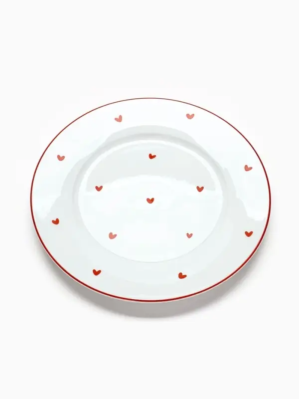 Тарелка плоская керамическая &laquo;Любовь в деталях&raquo;, d=20 см, ручная работа