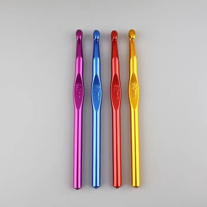 Крючок для вязания, d=9 мм, 15 см, МИКС