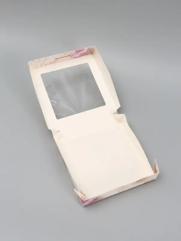 Коробка подарочная складная &laquo;С уважением и благодарностью&raquo;, 20&times;20&times;4 см, с окном