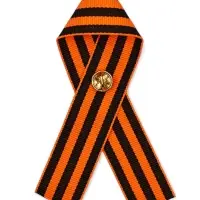 Значок с георгиевской лентой на 9 Мая «Спасибо за мирное небо!», 10.5×14 см