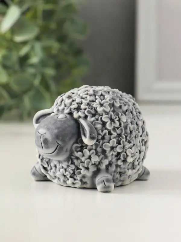 Сувенир "Барашек в цветочках" 5 см