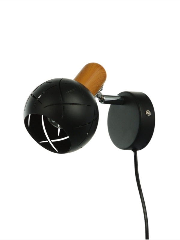 Спот Спот "Алейда" 1хЕ14 40Вт черный 13х13х10 см