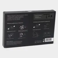 Водосгон из нержавеющей стали с комплектом держателей, 25&times;16 см, 304 сталь, чёрный