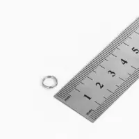Кольцо соединительное двойное, неразъёмное &laquo;СМ-1028&raquo;, d=0.8 см, набор 50 г, &plusmn; 310 шт. цвет серебро