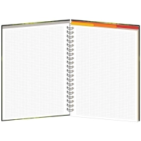 Бизнес-тетрадь Be Happy А4, 120л, 200х274, 3 разд, клетка, 0002-04