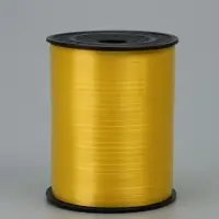 Лента для декора и подарков, желтый, 0,5 см х 500 м