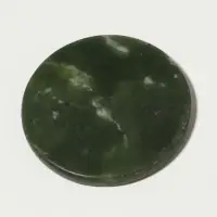 Камень под клей для наращивания ресниц, d=5 см, круглый, изумрудный