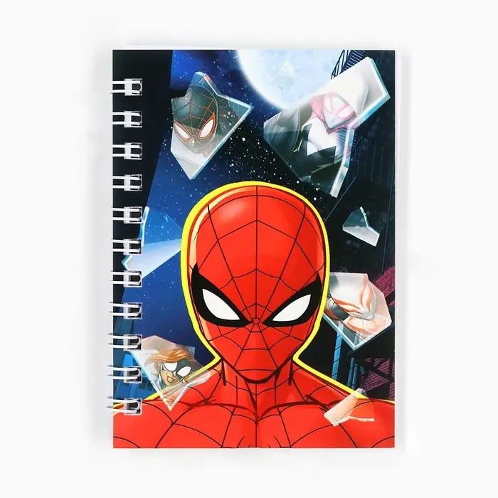 Блокнот А7, 28 листов, набор 4 шт., Марвел