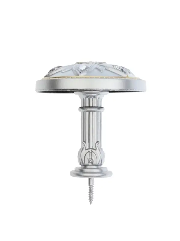 Крючок для штор CAPPIO KS032, d=98 мм, цвет серебро с золотом, 2 шт Крючок для штор CAPPIO KS032, d=98 мм, цвет серебро с золотом, 2 шт