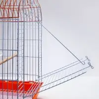 Клетка для птиц Bd=3/1o, раскрывающаяся крыша, 47.5&times;37&times;70 см, красная (фасовка 6 шт.)
