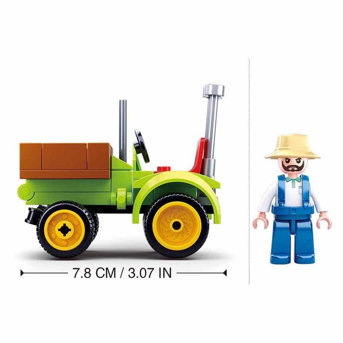 Конструктор Город &laquo;Сельхоз трактор&raquo;, 80 деталей