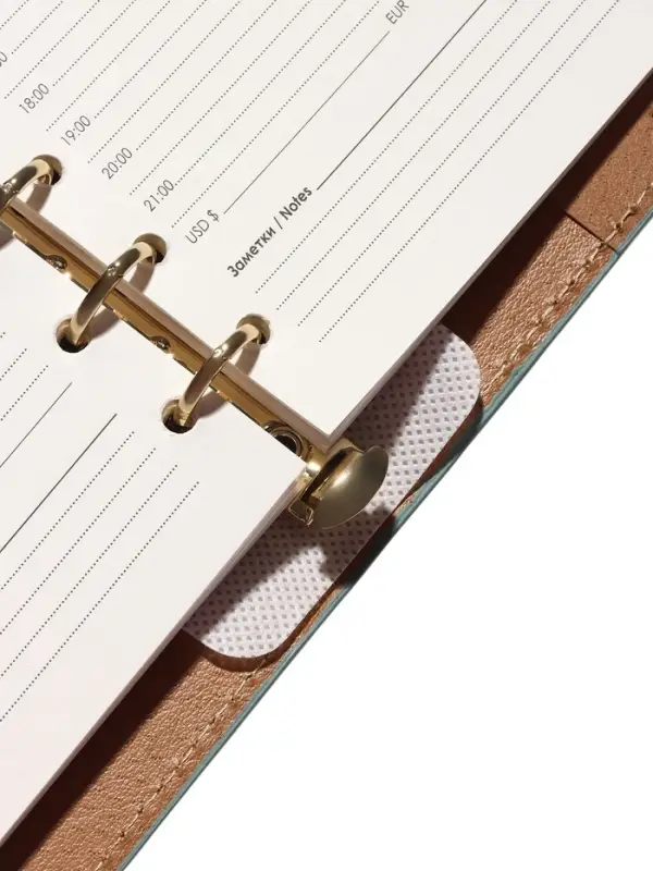 Органайзер на кольцах, C6, с хлястиком, 80л, линия, к/зам, Зеленый Органайзер на кольцах, C6, с хлястиком, 80л, линия, к/зам, Зеленый