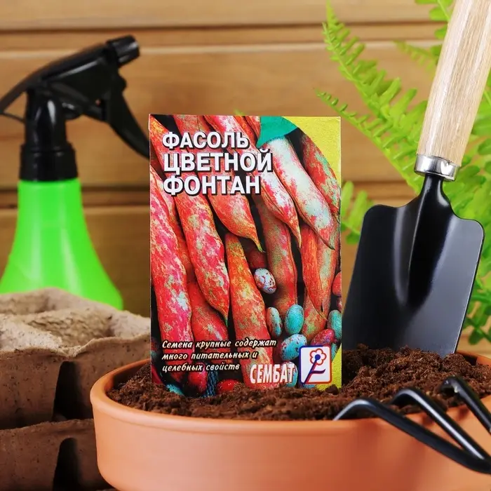 Семена Фасоль &laquo;Цветной фонтан&raquo;, 3 г