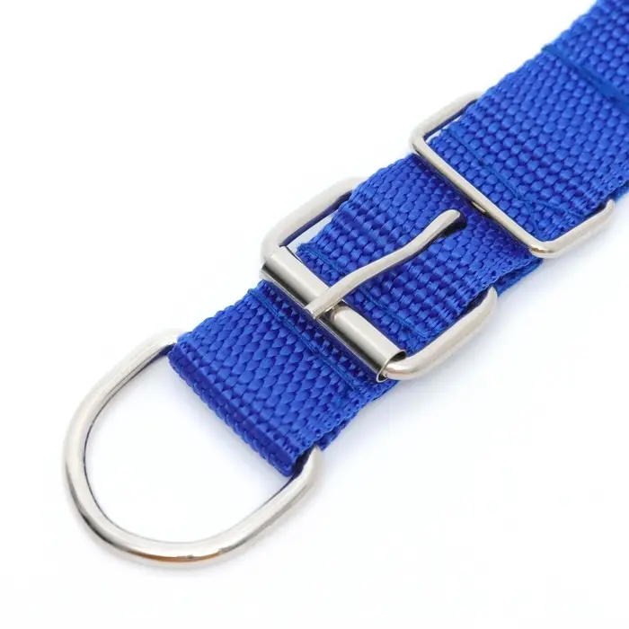 Ошейник &laquo;Комфорт&raquo; комбинированный (полиэстер, искусственная кожа), 55&times;2.5 см, ОШ 40-50 см, синий 6