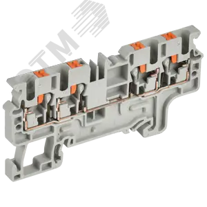 ARMAFIX Клемма пружинная Push-in CP-MC 4 вывода 2,5мм2 серая IEK