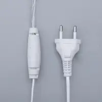 Гирлянда &laquo;Бахрома&raquo; 4&times;0.6 м, IP44, прозрачная нить, 180 LED, свечение тёплое белое, 8 режимов, 220 В