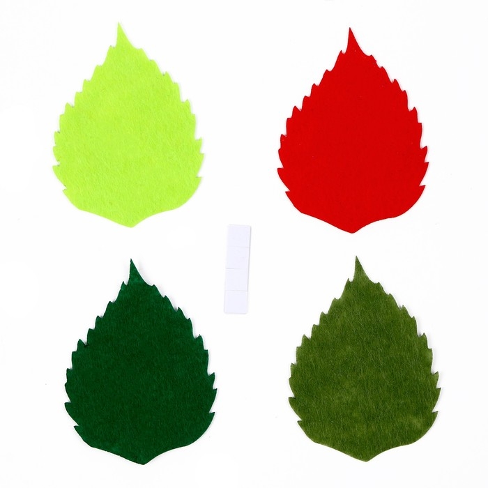 Наклейки &laquo;Листья берёзы&raquo;, набор 4 шт.