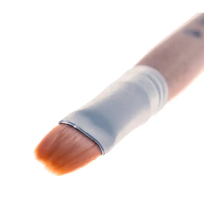 Кисть для рисования, нейлон, № 9, плоская, деревянная ручка, международный размер