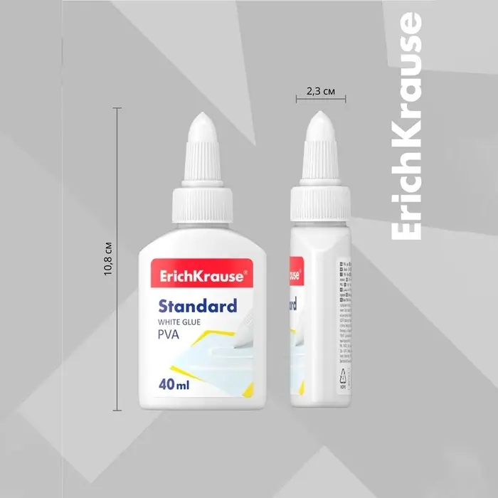 Клей ПВА ErichKrause Standard, 40 мл