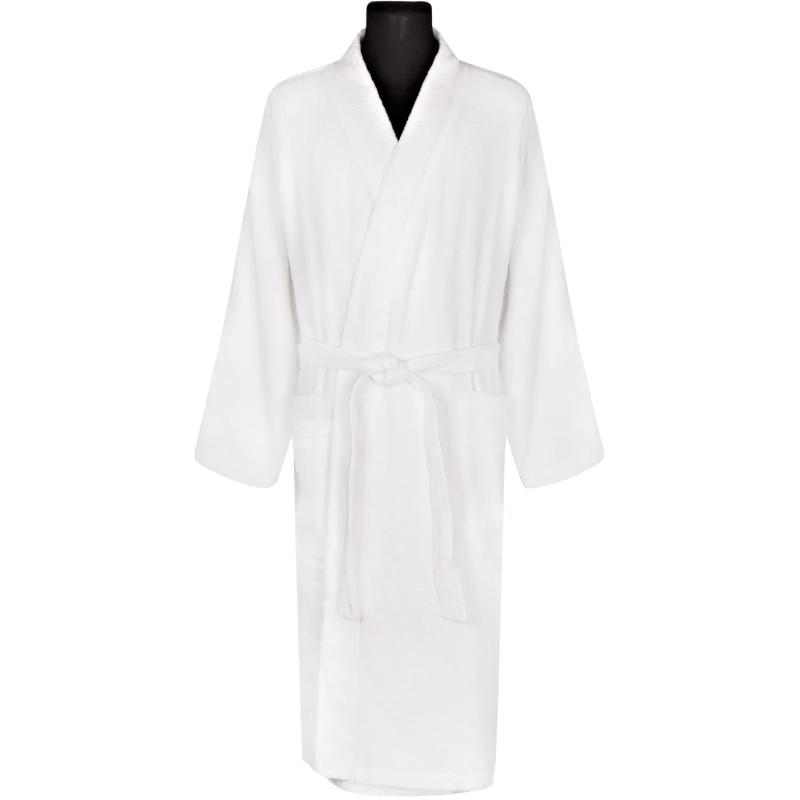 Халат махровый, шалька, размер 60, 400г/м2, белый