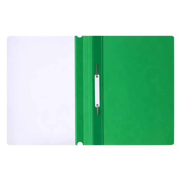 Папка-скоросшиватель Calligrata, А4, 120 мкм, зелёная, прозрачный верх Папка-скоросшиватель Calligrata, А4, 120 мкм, зелёная, прозрачный верх