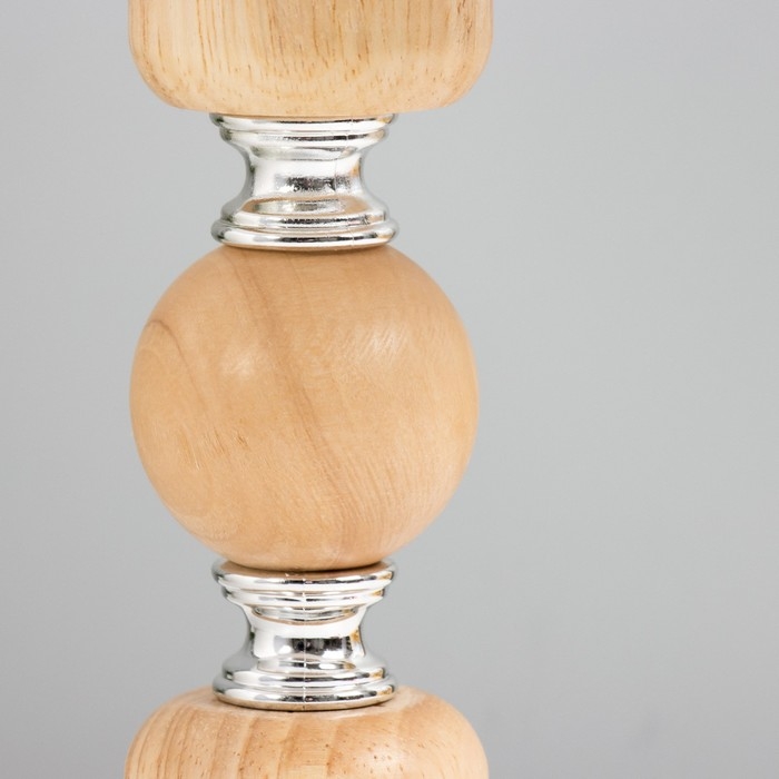 Настольная лампа Настольная лампа "Лигнум" E27 40Вт светлое дерево 25х25х37,5 см RISALUX