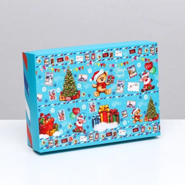 Подарочная коробка сборная «Зимушка», 21×15×5.7 см Подарочная коробка сборная «Зимушка», 21×15×5.7 см
