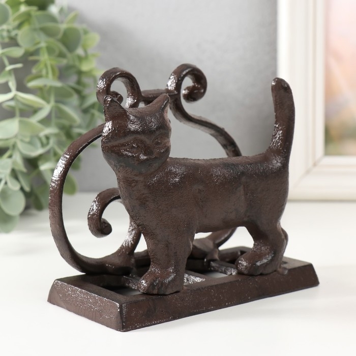 Сувенир чугун подставка Сувенир чугун подставка "Кот" 13,2х6,4х11,5 см