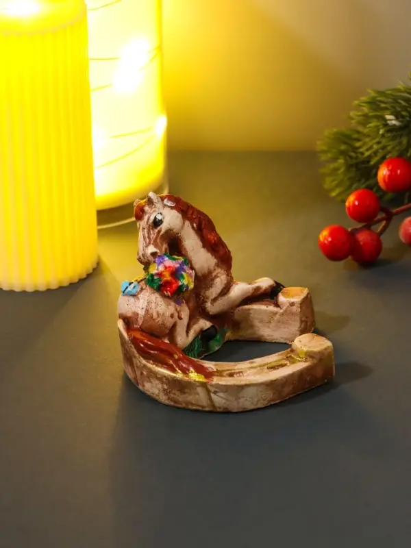 Фигура Фигура "Жеребенок на подкове" 8х8х6,5 см