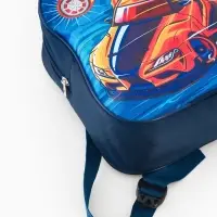 Рюкзак детский 20,5*9*24, отд на молнии,машина т-синий