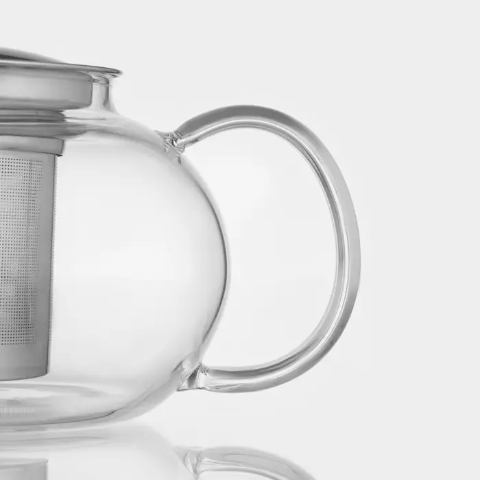 Чайник заварочный &laquo;Калиопа&raquo;, 1 л, металлическое сито, стекло