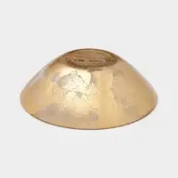 Салатник Magistro Gold Dust, 550 мл, d=16.8 см, стекло, золотистый