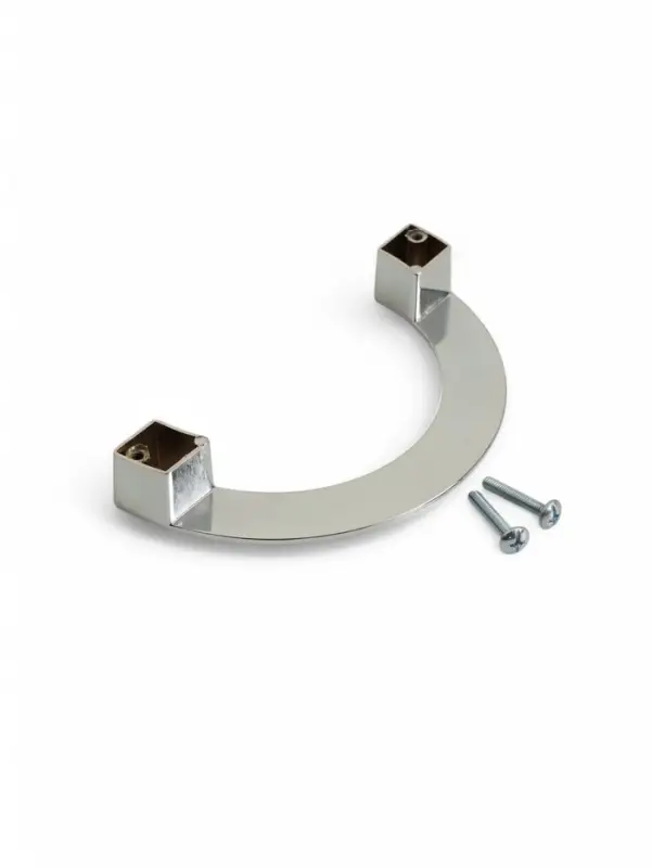 Ручка-скоба мебельная CAPPIO MOON, м/о 128 мм, цвет хром