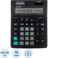 Калькулятор настольный&nbsp; Attache SDC-664S 16-разрядный черный 206х158х33мм