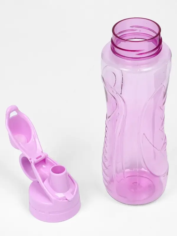 Бутылка для воды &laquo;Баунаталь&raquo;, 600 мл, 23&times;8 см, спортивная, прозрачная, розовая