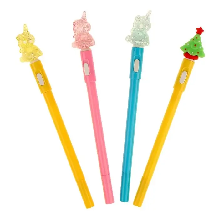 Ручка световая «Единорог», синие чернила, МИКС