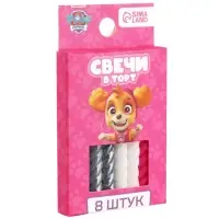 Набор свечей для торта &laquo;С Днем Рождения&raquo;, 8 штук, Щенячий Патруль