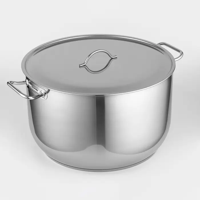 Кастрюля Amet &laquo;Профи&raquo;, 40 л, d=45 см, с крышкой, цельнотянутая, капсульное дно, индукция, нержавеющая сталь, хромированная