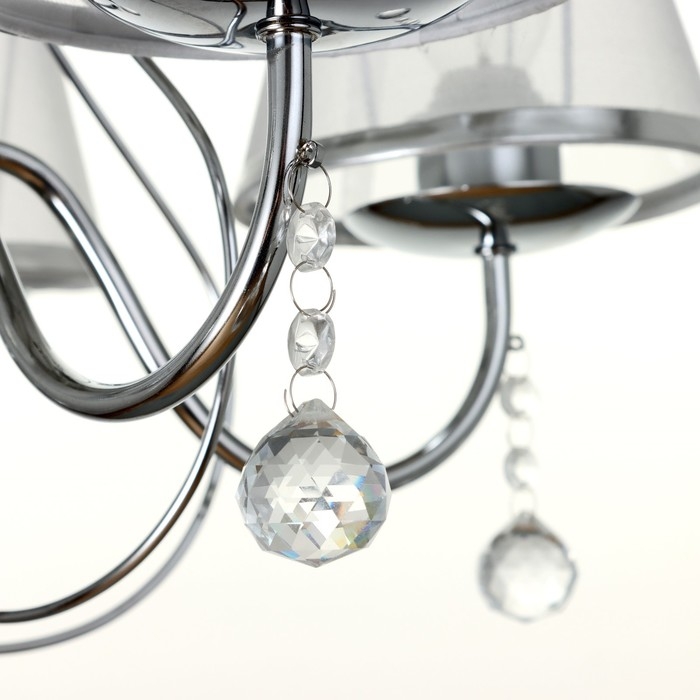 Люстра 2425/5 E27 40Вт хром 52х52х32-60 см BayerLux