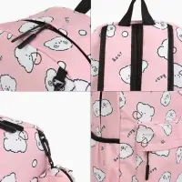 Рюкзак школьный &laquo;Мишки&raquo; для девочки, с пеналом, 3 кармана, 28&times;12&times;43 см, розовый