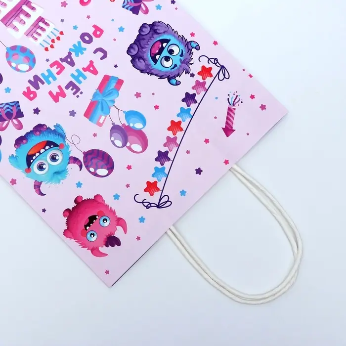 Пакет подарочный крафтовый «С Днём Рождения» 27×22×11 см, 120 г/м² Пакет подарочный крафтовый «С Днём Рождения» 27×22×11 см, 120 г/м²