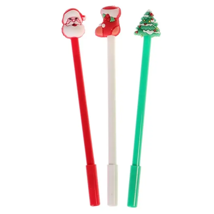 Ручка-прикол Calligrata &laquo;Новый год&raquo;, синий стержень, гелевая, подарочная, МИКС