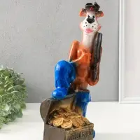 Копилка для денег &laquo;Пёс-деньги в дом&raquo;, гипс, 40&times;18&times;12 см