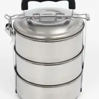 Ланч бокс TAKE IT EASY &laquo;Альструп&raquo;, 2.1 л, 3 уровня, нержавеющая сталь, серебристый