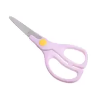 Ножницы 13 см, пластиковые ручки, закругленные концы, блистер, в картонной коробке, корпус МИКС