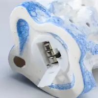 Сувенир керамика свет "Черепаха в кораллах" бело-синий 8х11,5х14 см